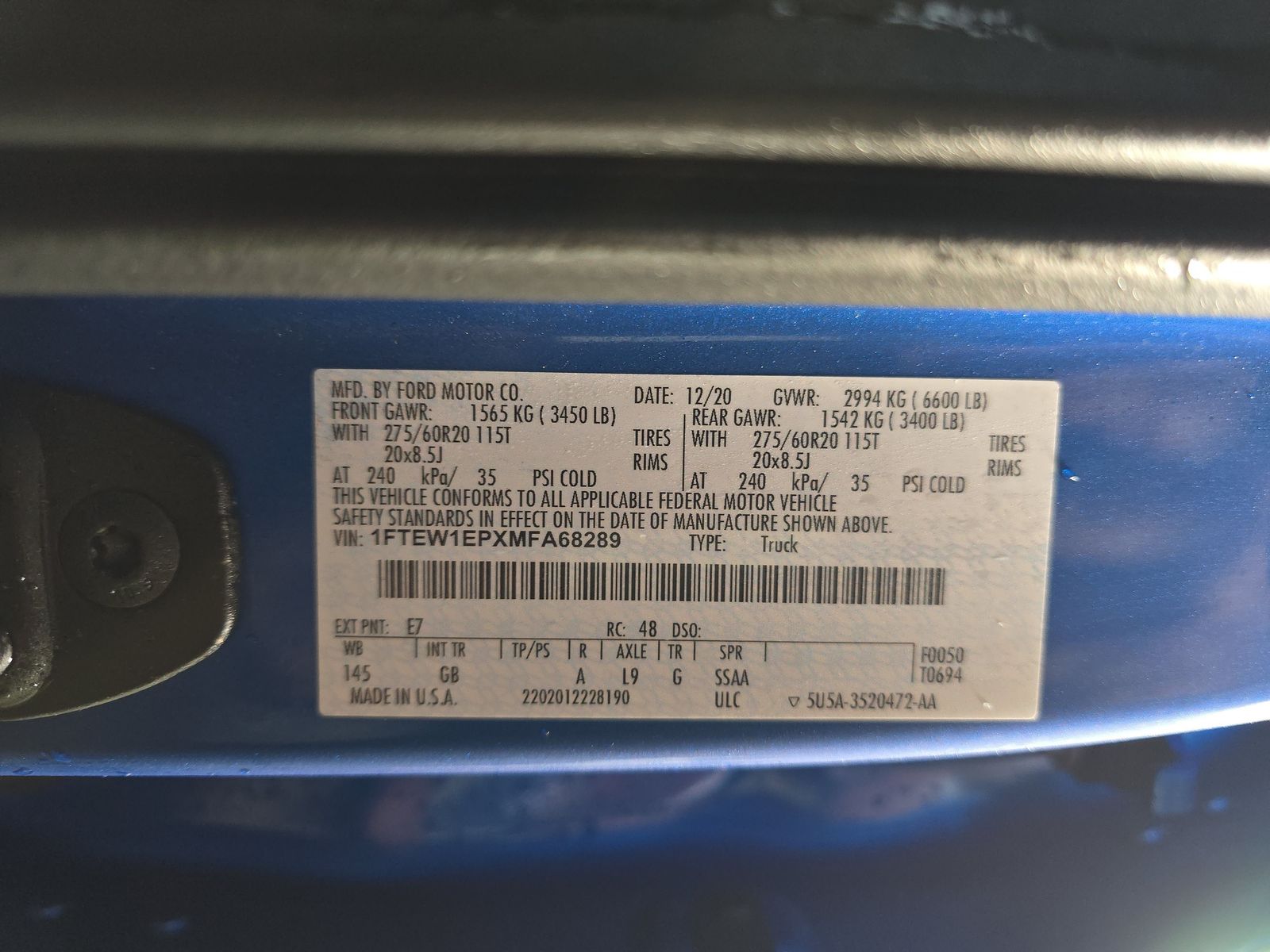 2021 Ford F-150 XL AWD