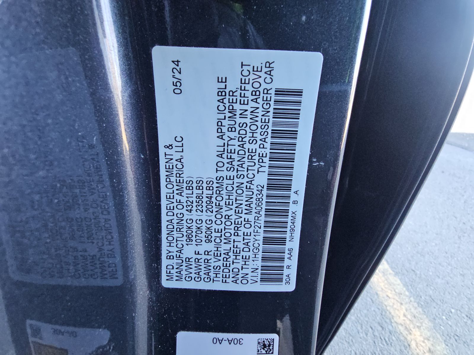 2024 Honda Accord LX FWD