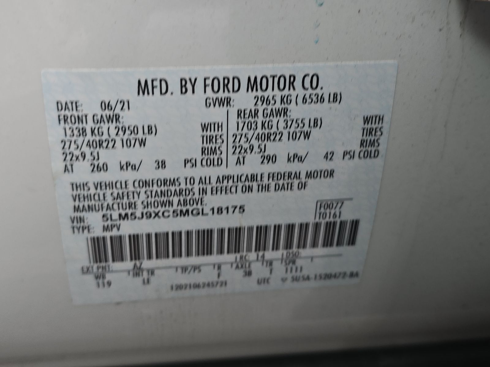 2021 Lincoln Aviator Black Label AWD