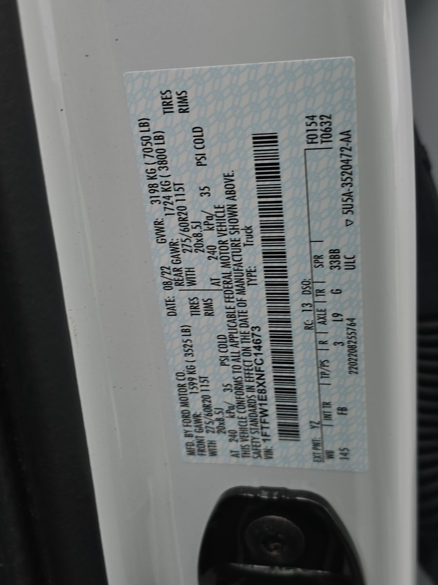 2022 Ford F-150 XLT AWD