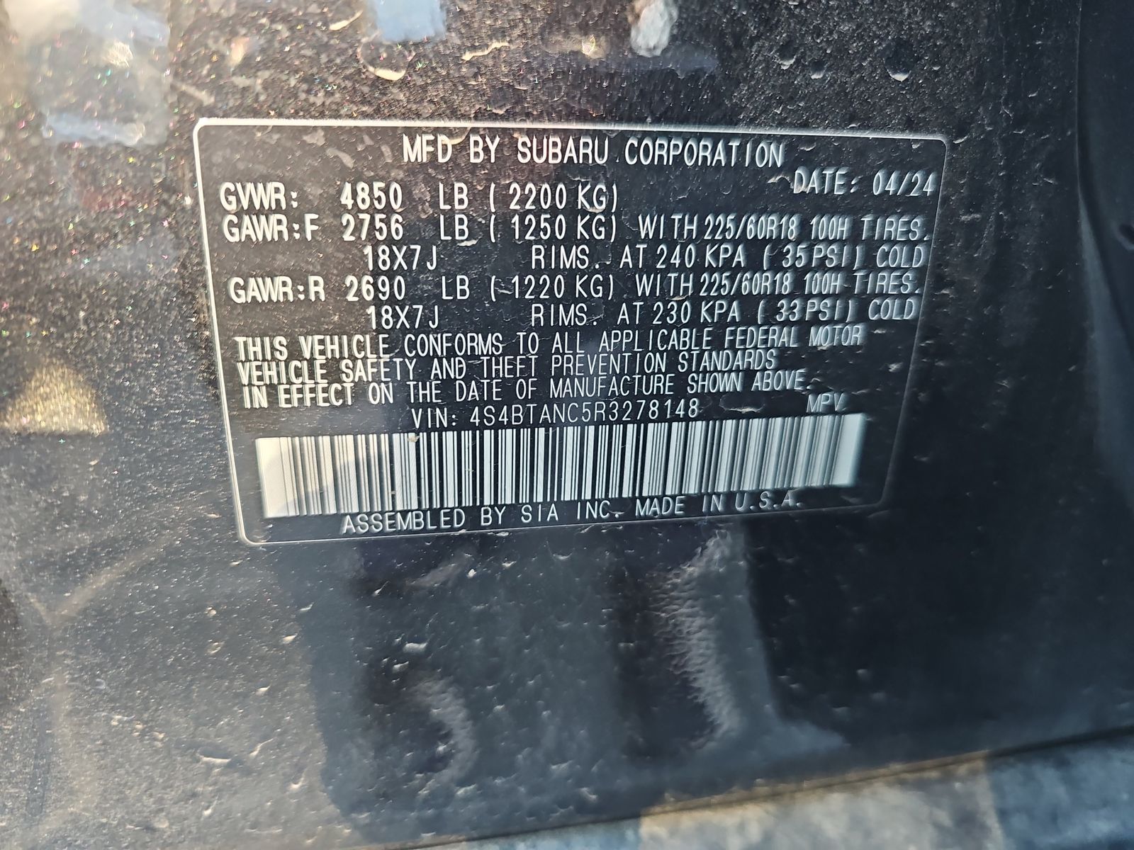 2024 Subaru Outback Limited AWD