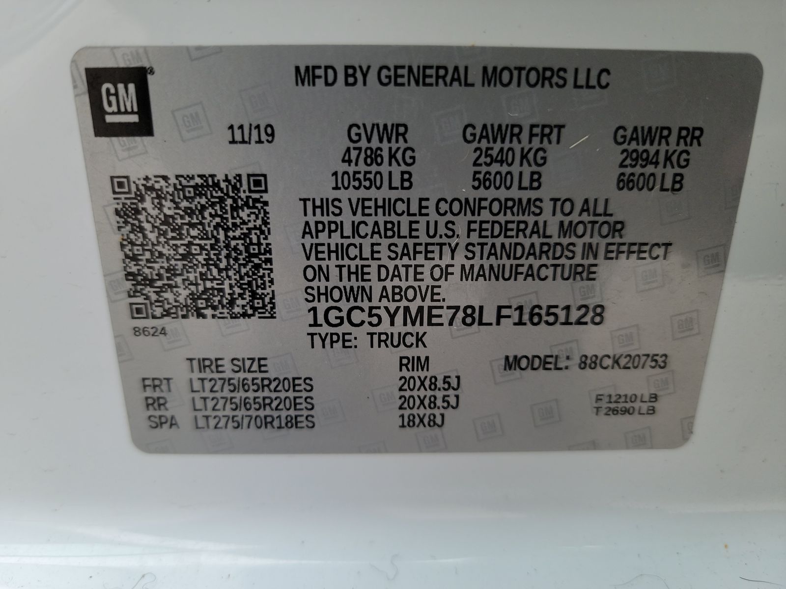 2020 Chevrolet Silverado 2500HD Custom AWD