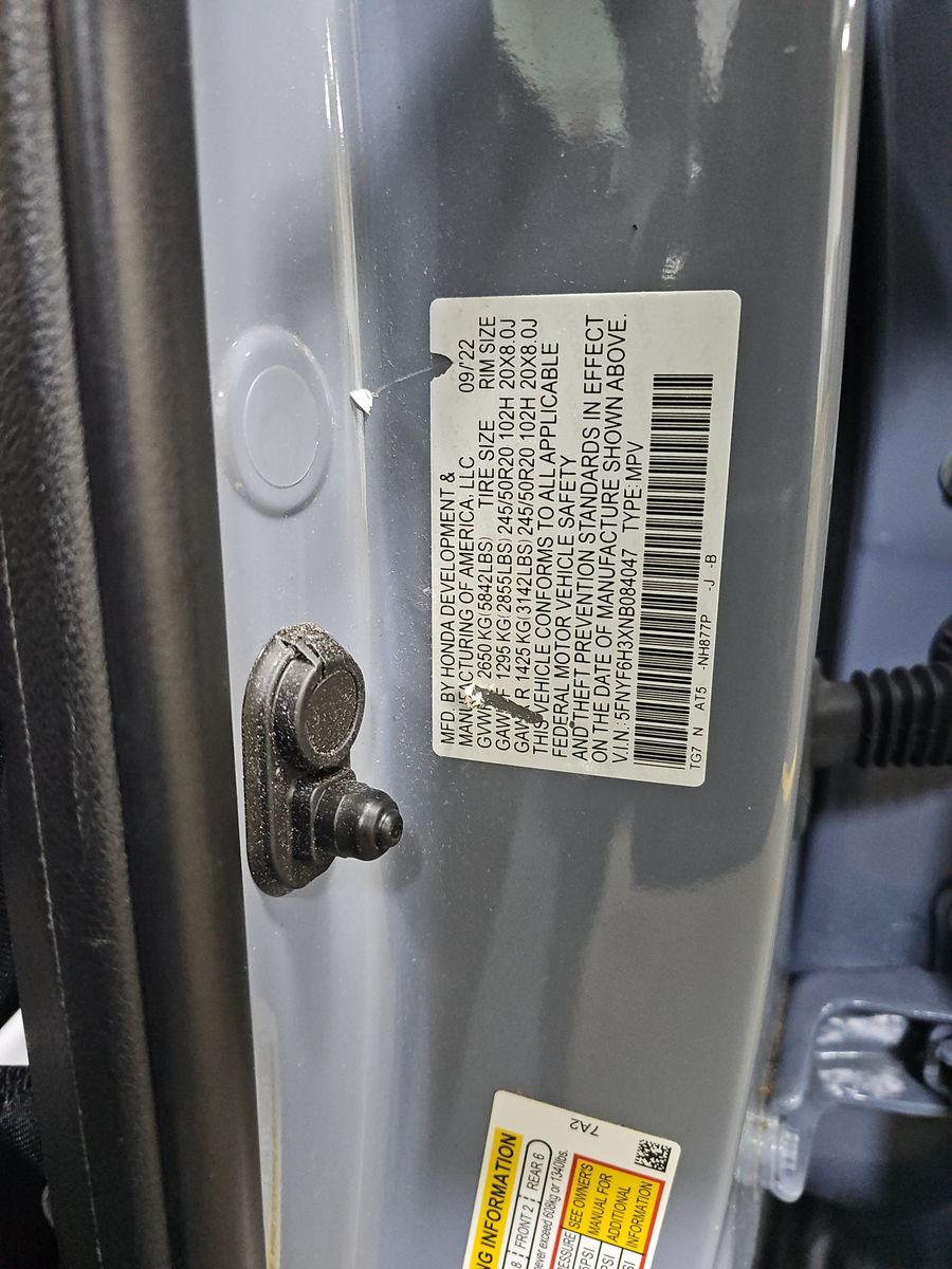 2022 Honda Pilot Sport AWD