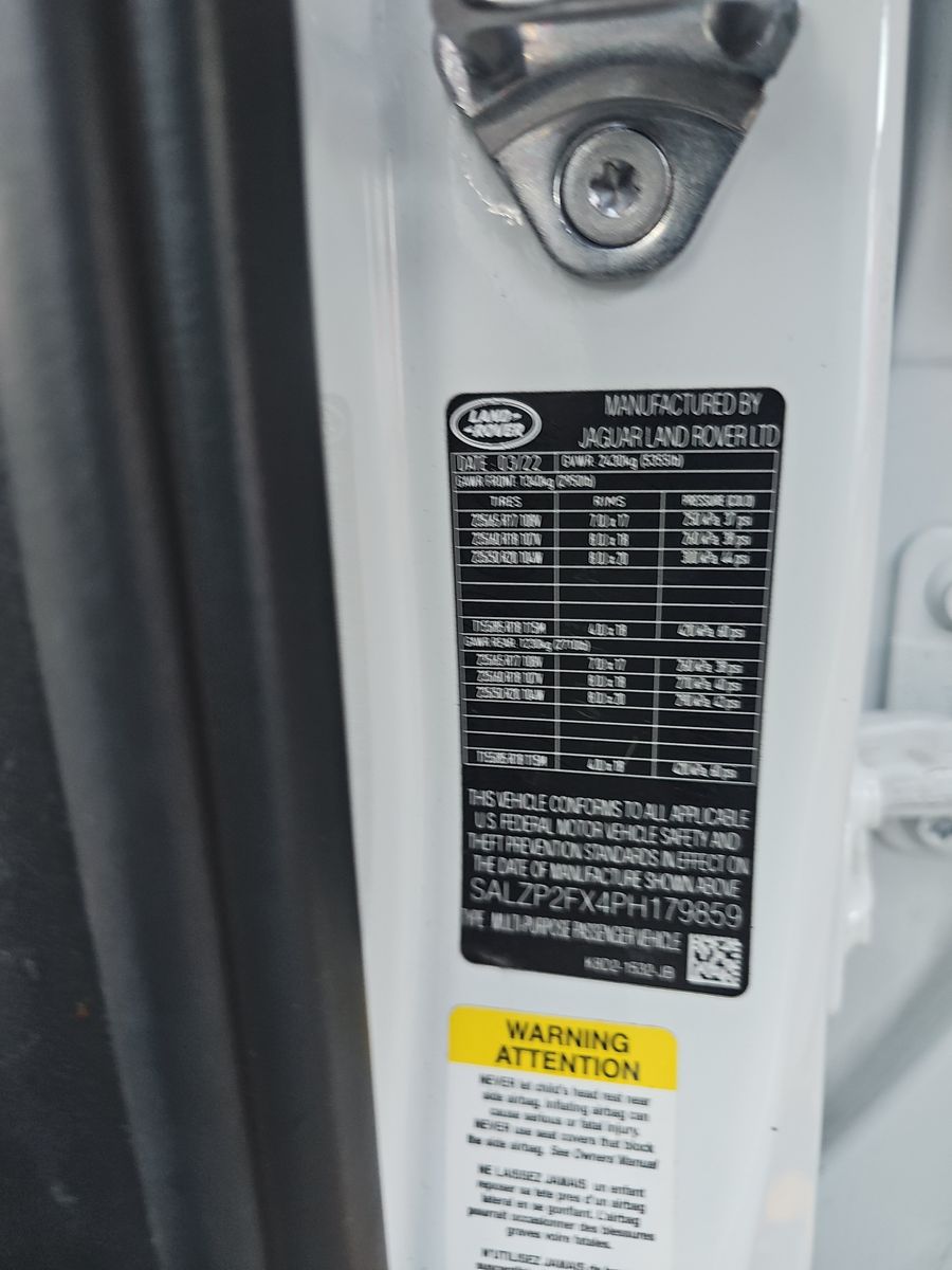 2023 Land Rover Range Rover Evoque SE AWD