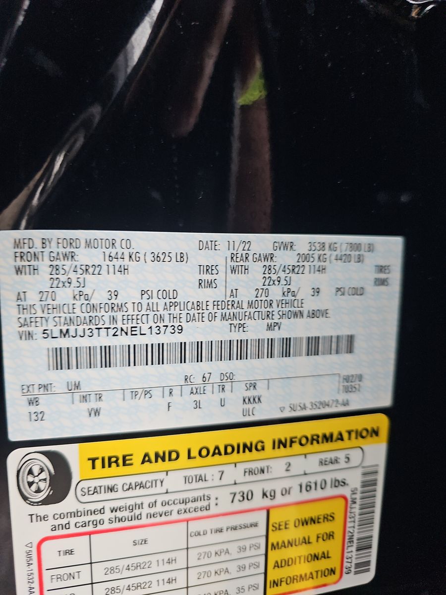 2022 Lincoln Navigator L Black Label AWD