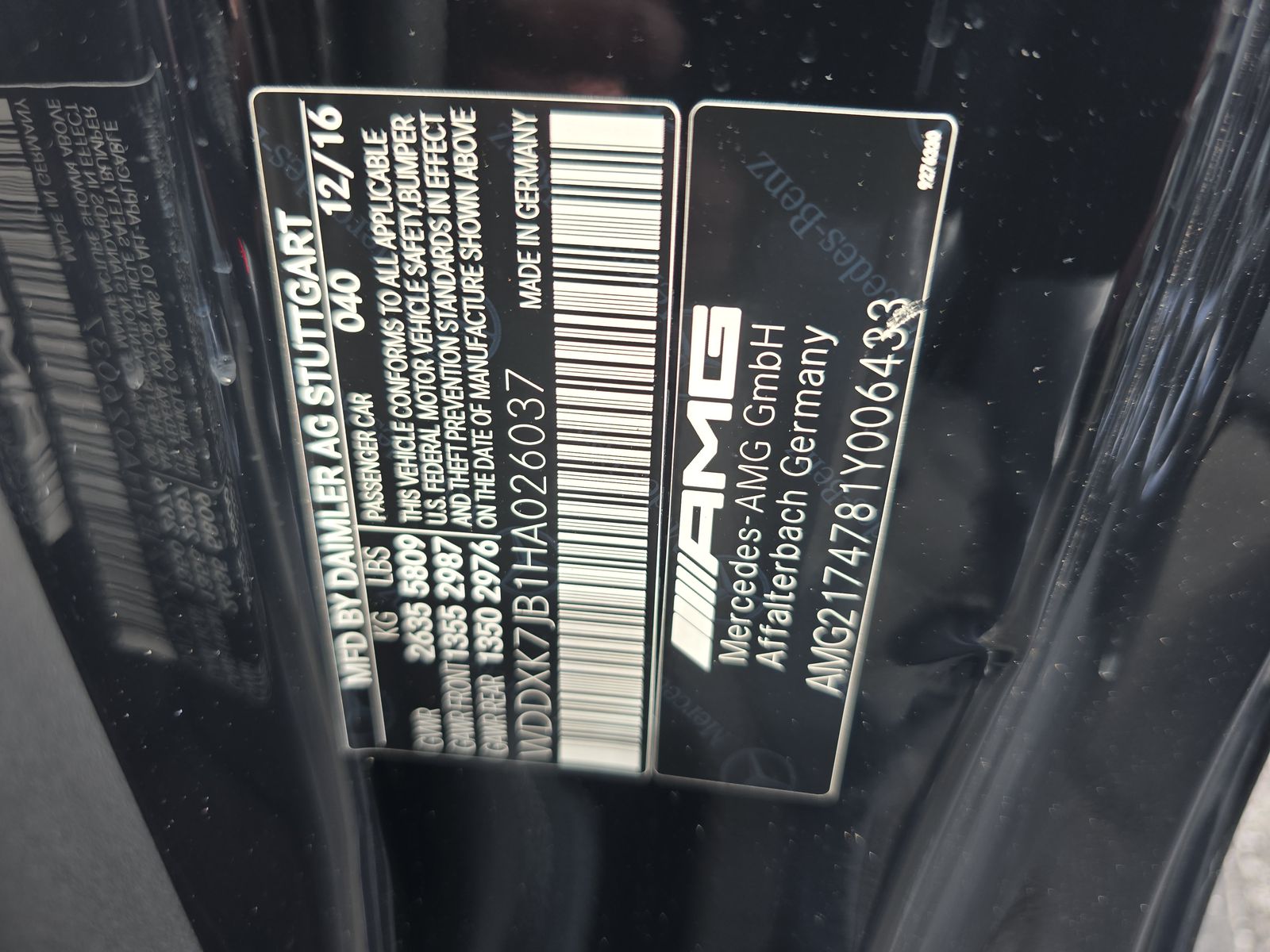 2017 Mercedes-Benz S-Class AMG S 63 AWD