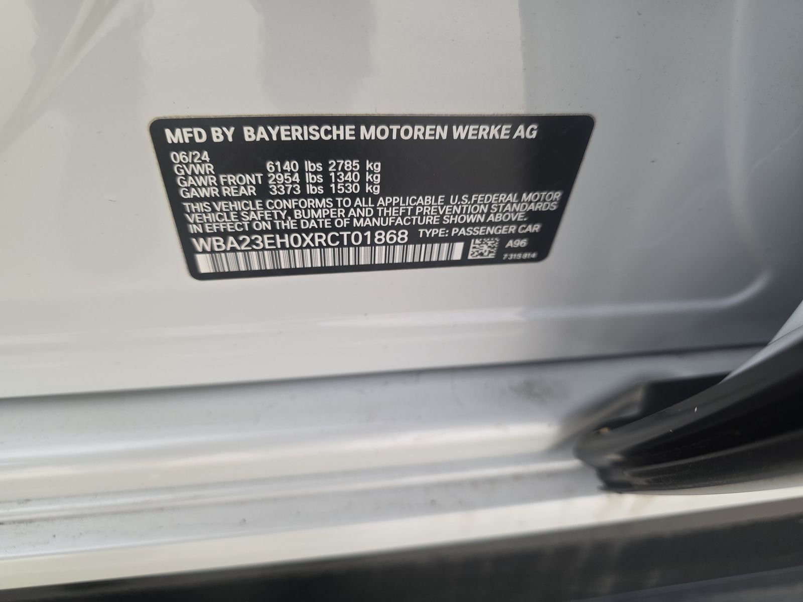 2024 BMW 7 Series 740i RWD