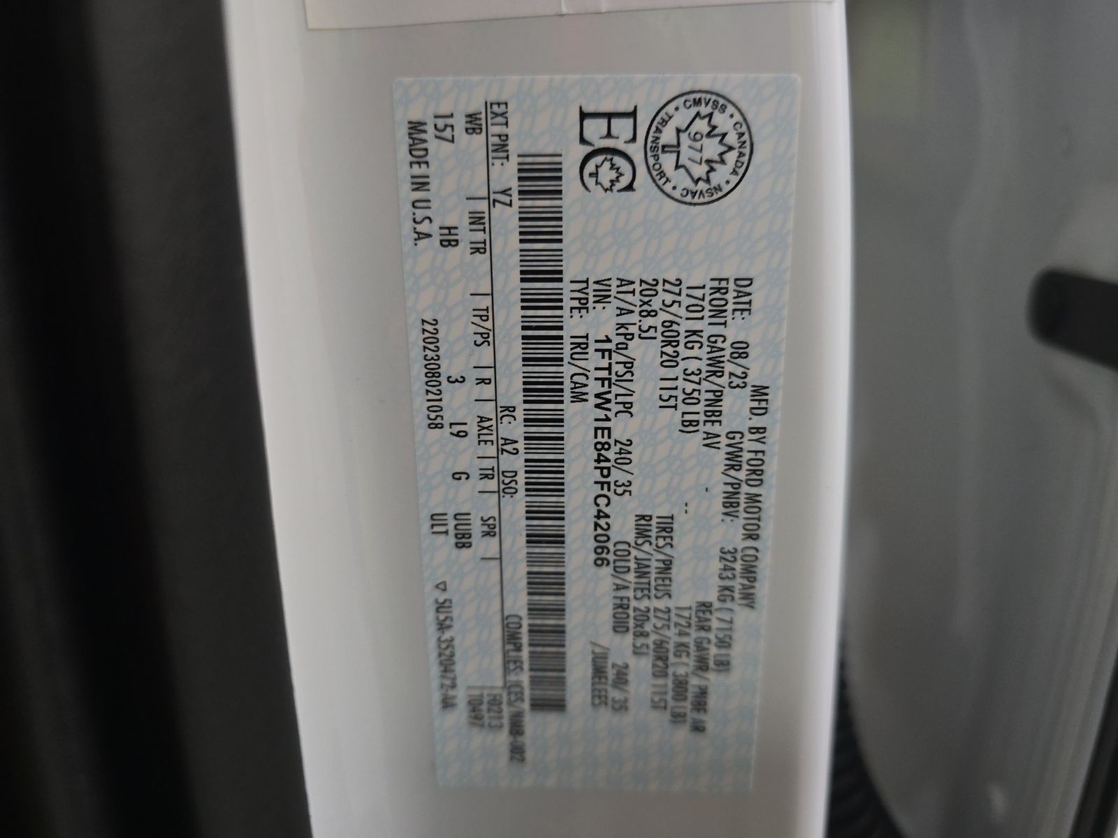 2023 Ford F-150 Lariat AWD