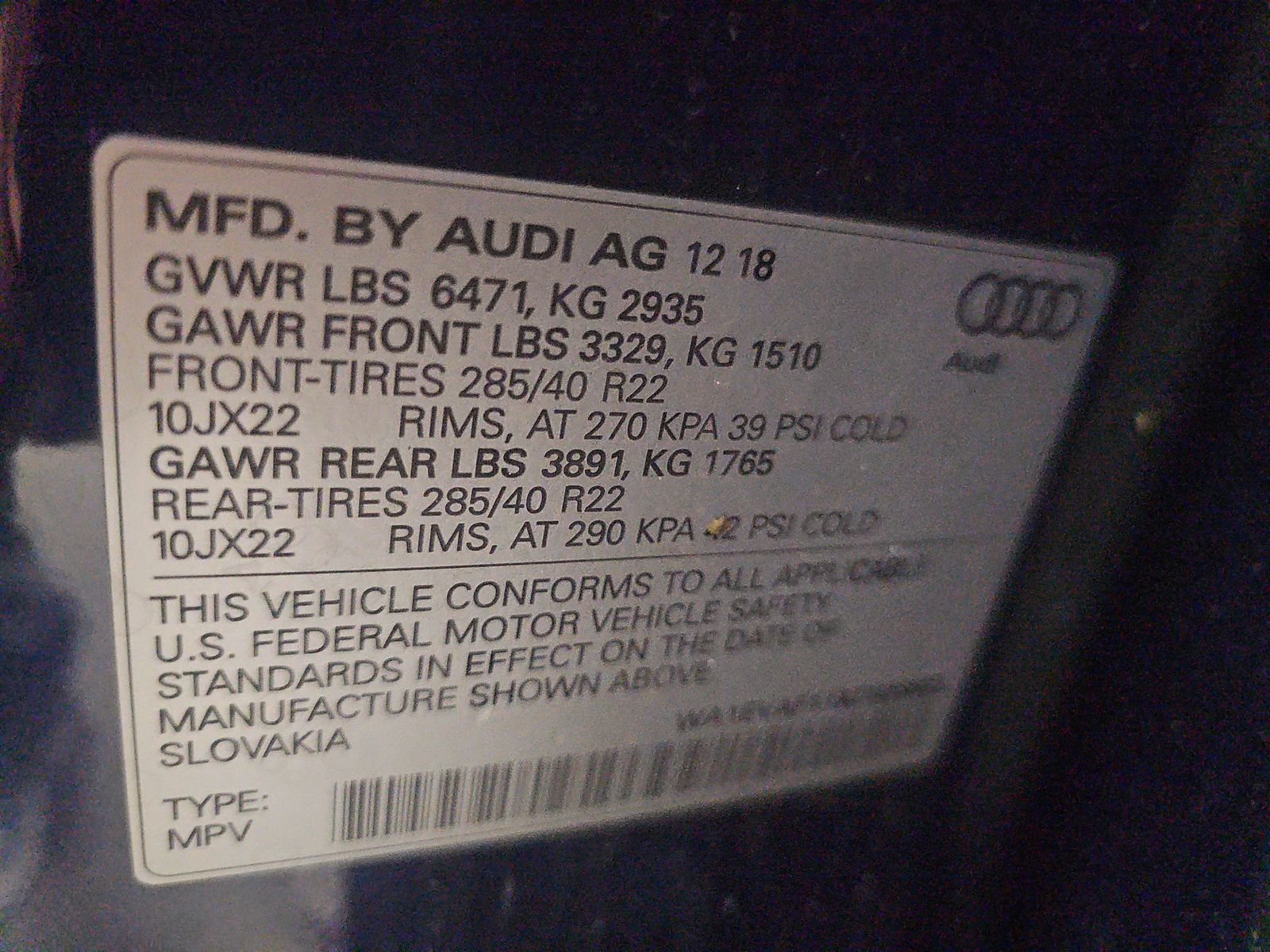 2019 Audi Q8 Premium Plus AWD