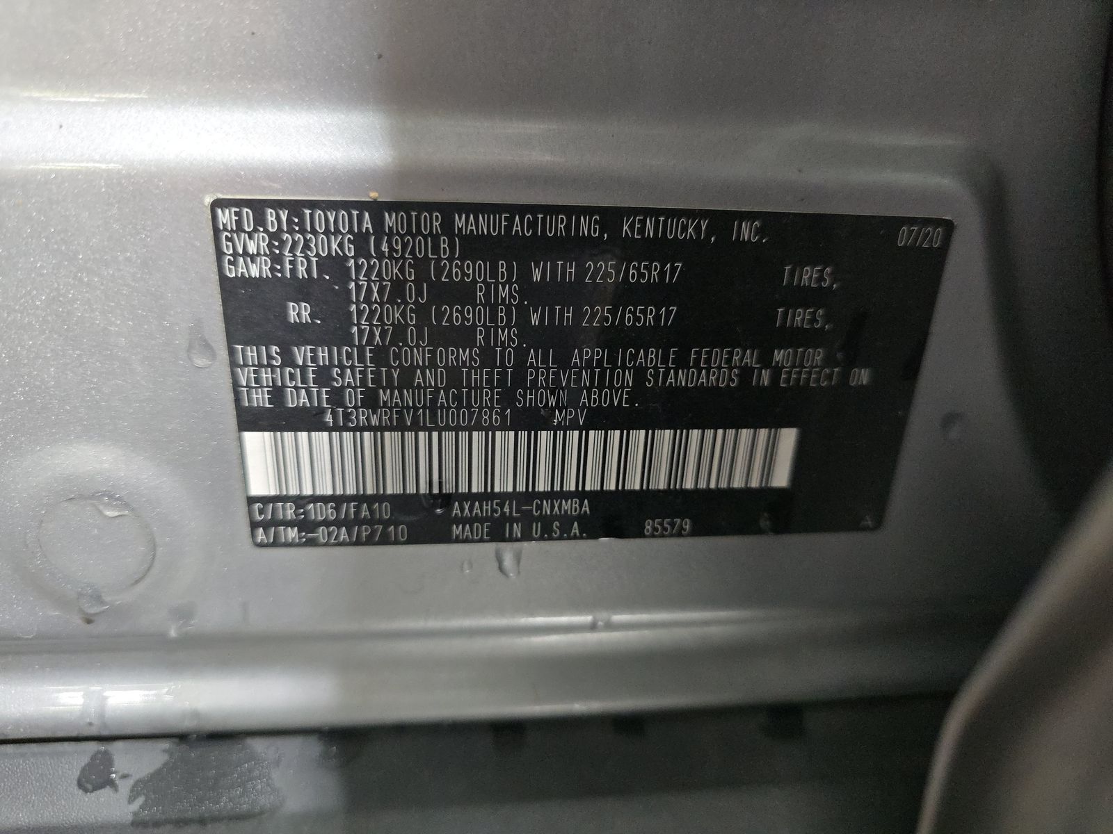 2020 Toyota RAV4 Hybrid XLE AWD