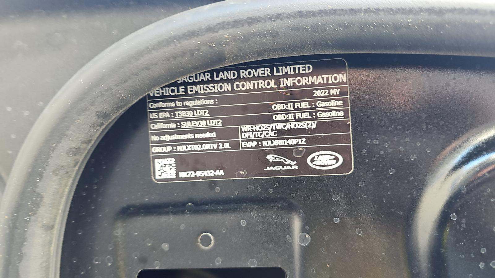 2022 Land Rover Range Rover Evoque R-Dynamic SE AWD