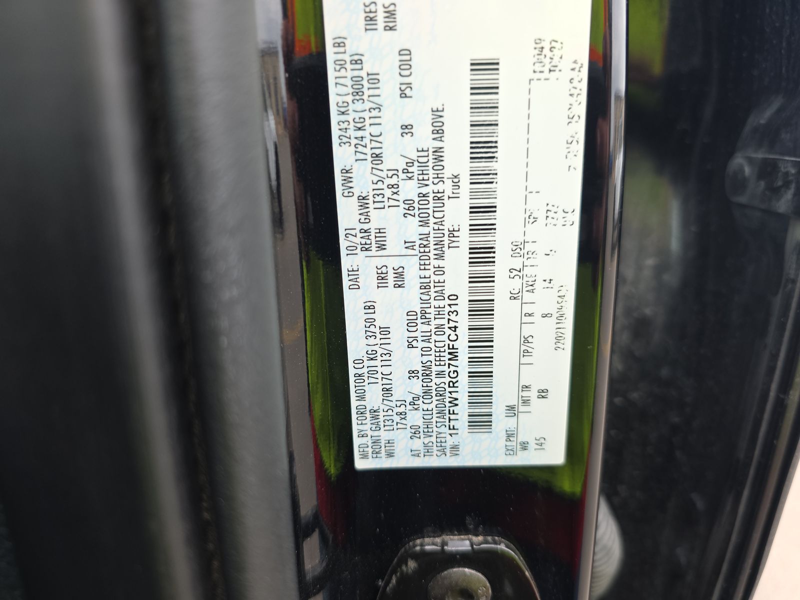 2021 Ford F-150 Raptor AWD