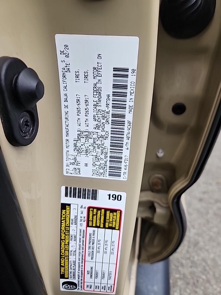 2020 Toyota Tacoma TRD Sport AWD