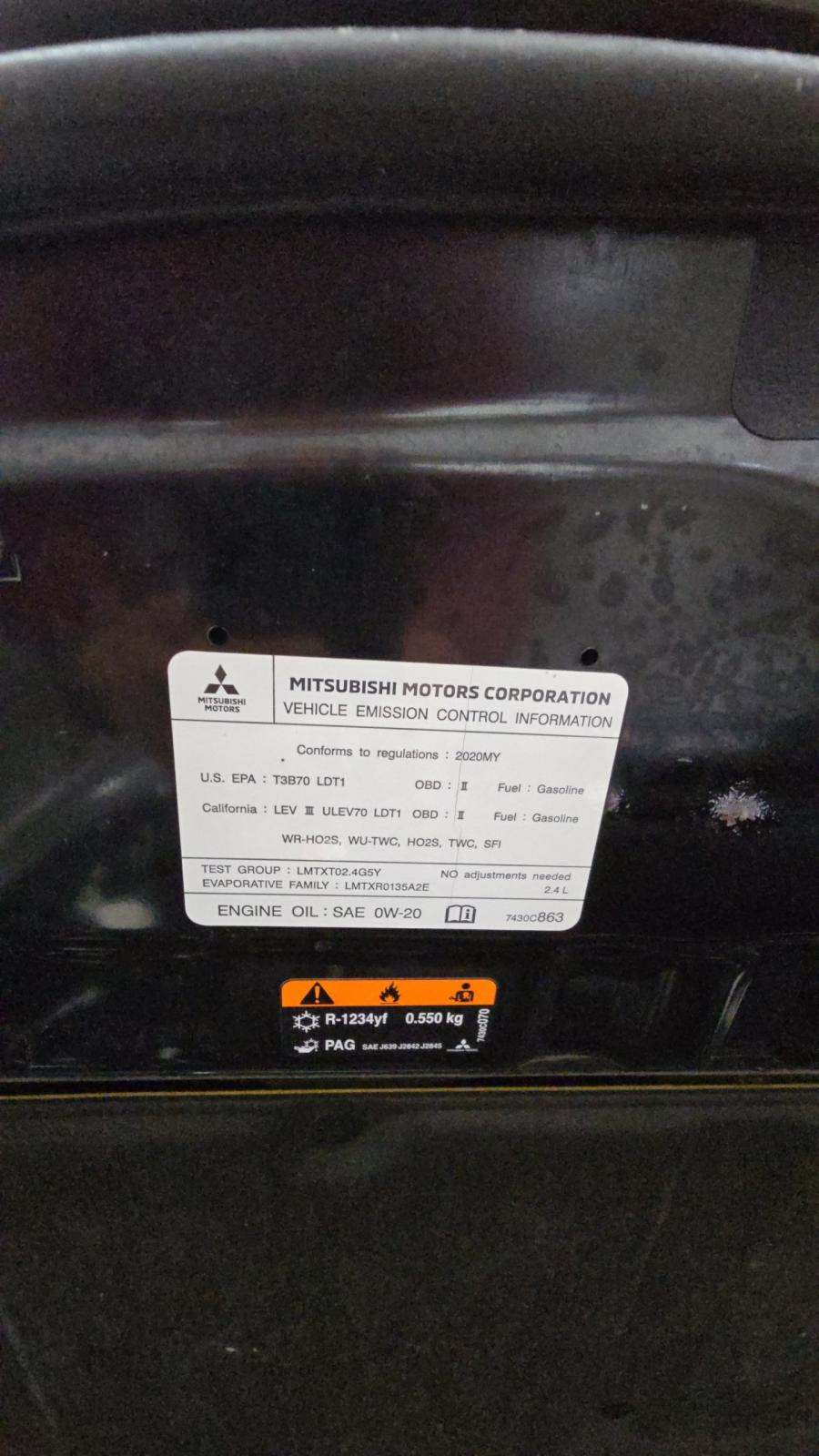 2020 Mitsubishi Outlander ES FWD