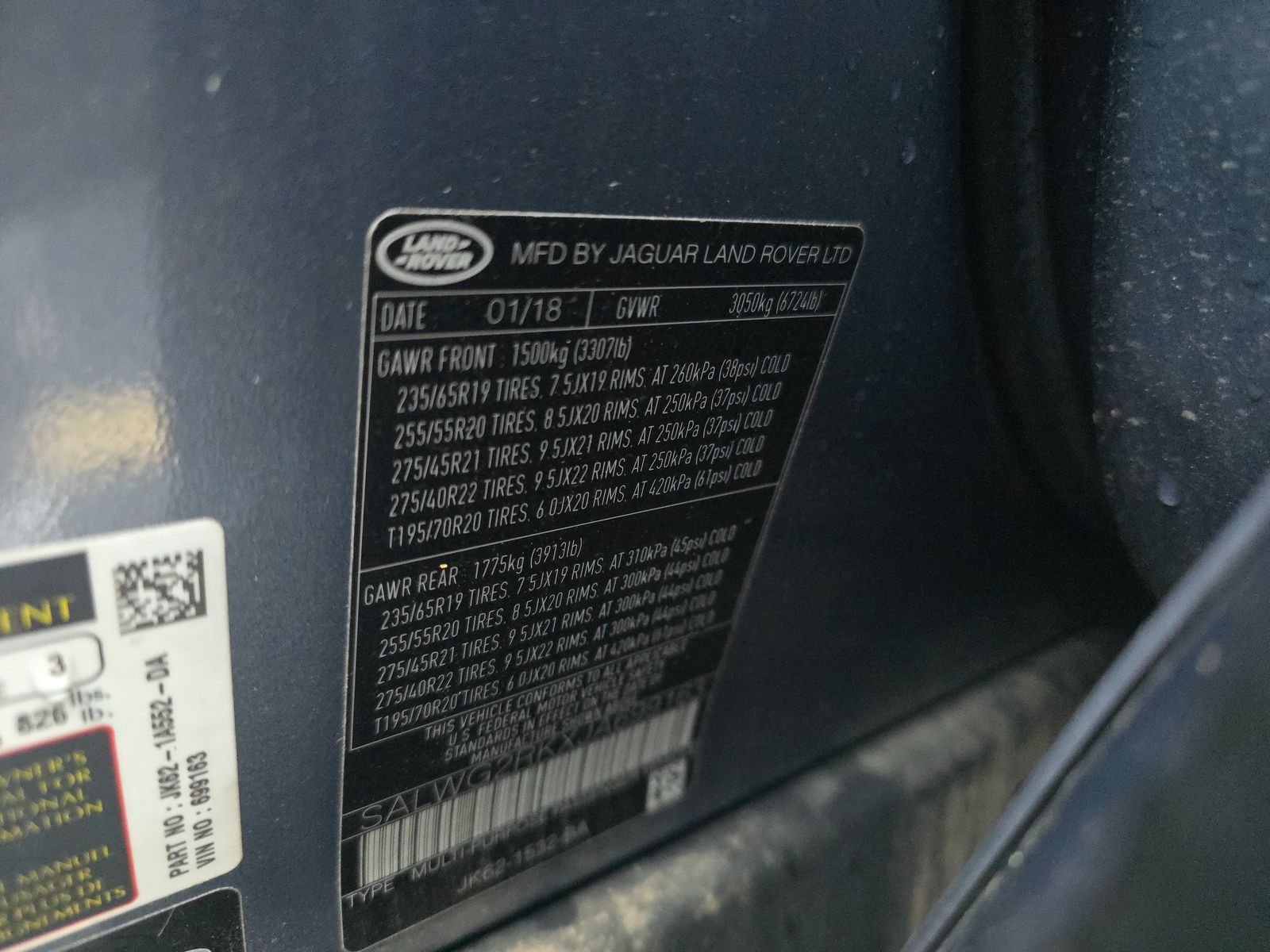 2018 Land Rover Range Rover Sport SE AWD