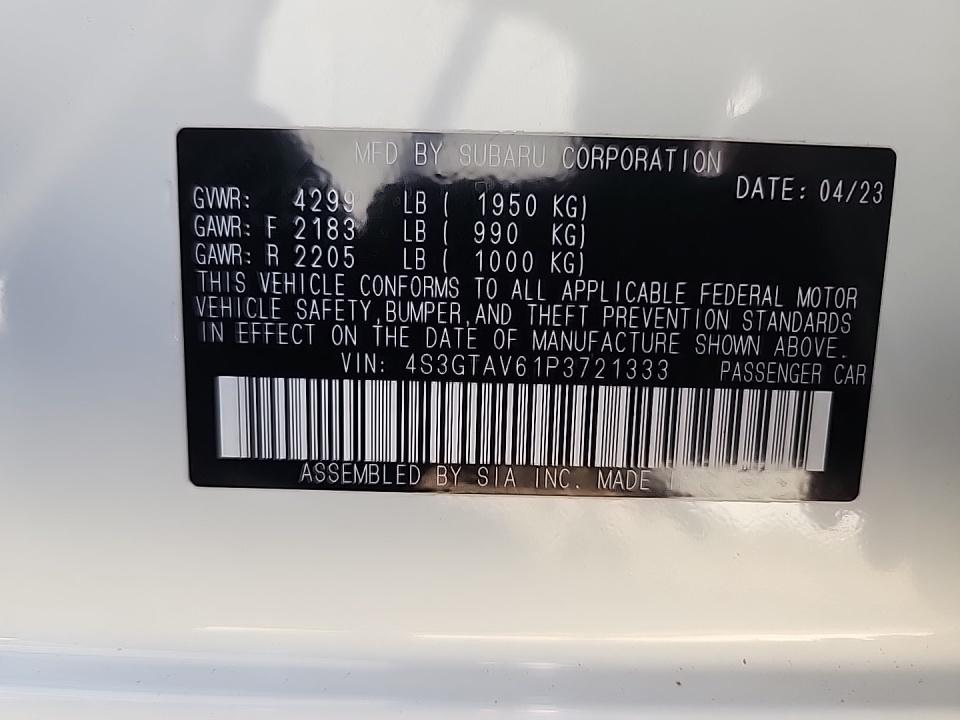 2023 Subaru Impreza Premium AWD