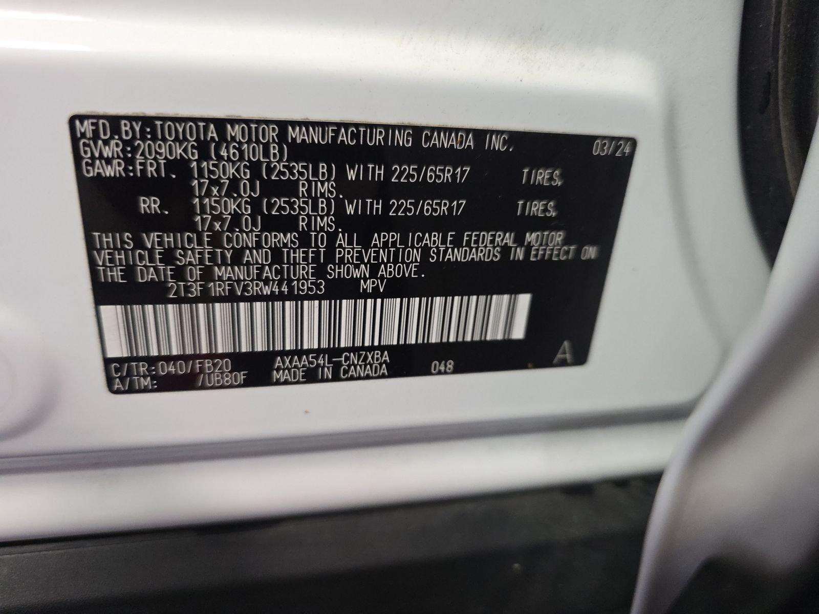 2024 Toyota RAV4 LE AWD