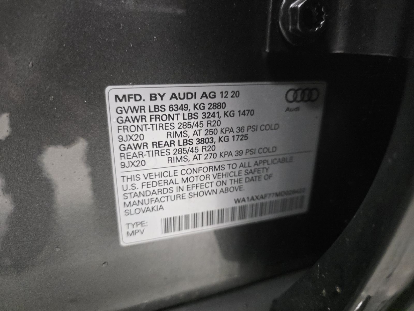 2021 Audi Q7 3.0T Premium AWD