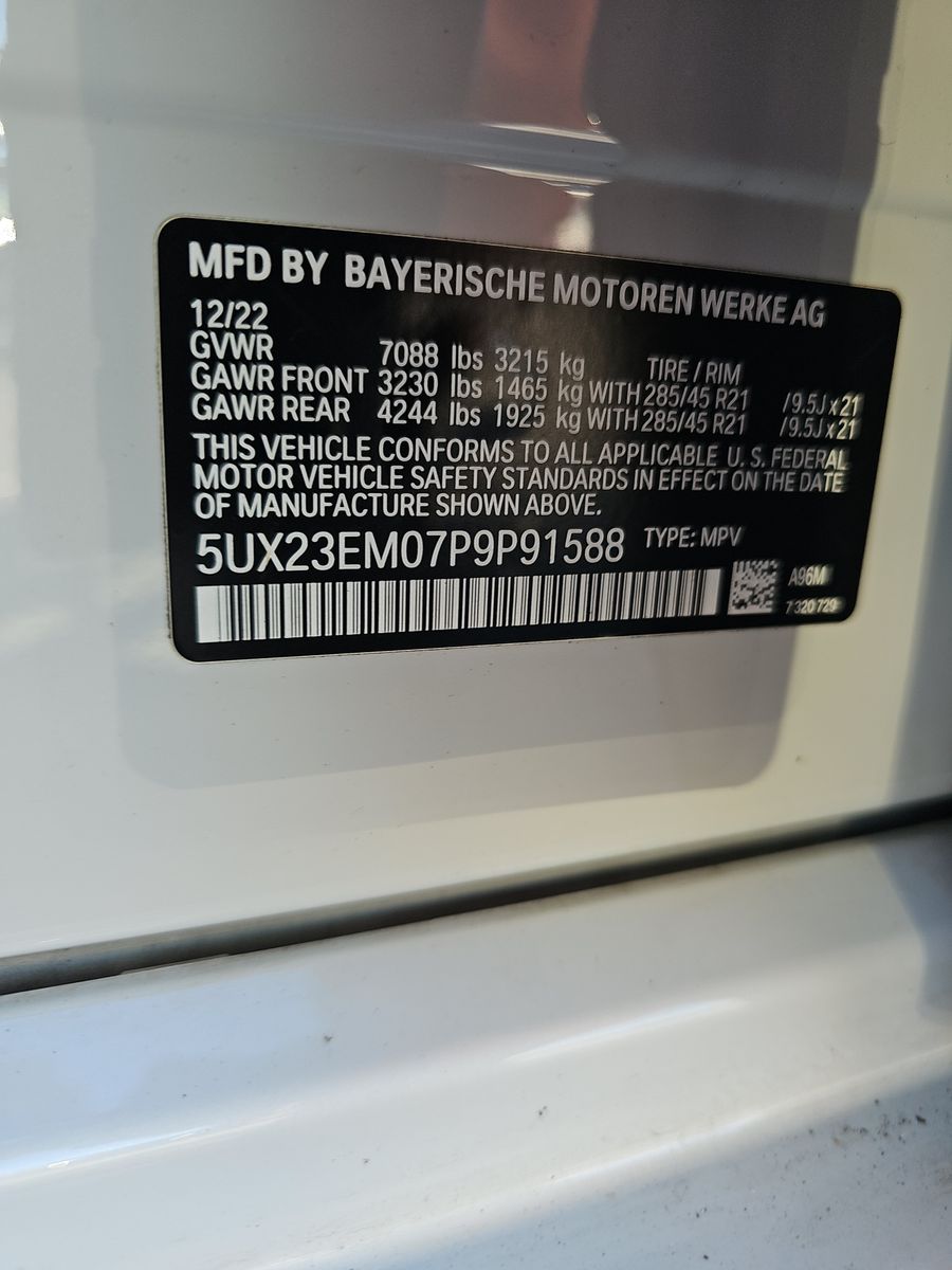 2023 BMW X7 xDrive40i AWD