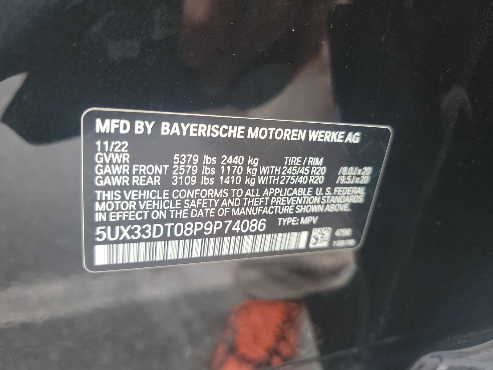 2023 BMW X4 xDrive30i AWD