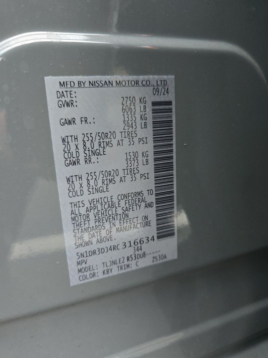 2024 Nissan Pathfinder Platinum AWD