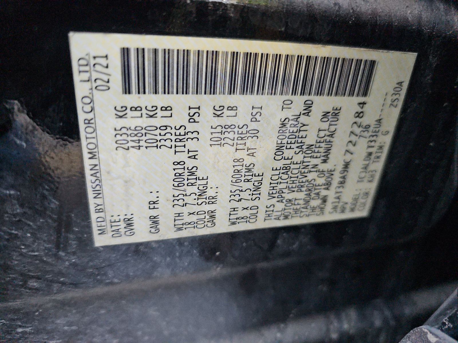 2021 Nissan Rogue SV FWD