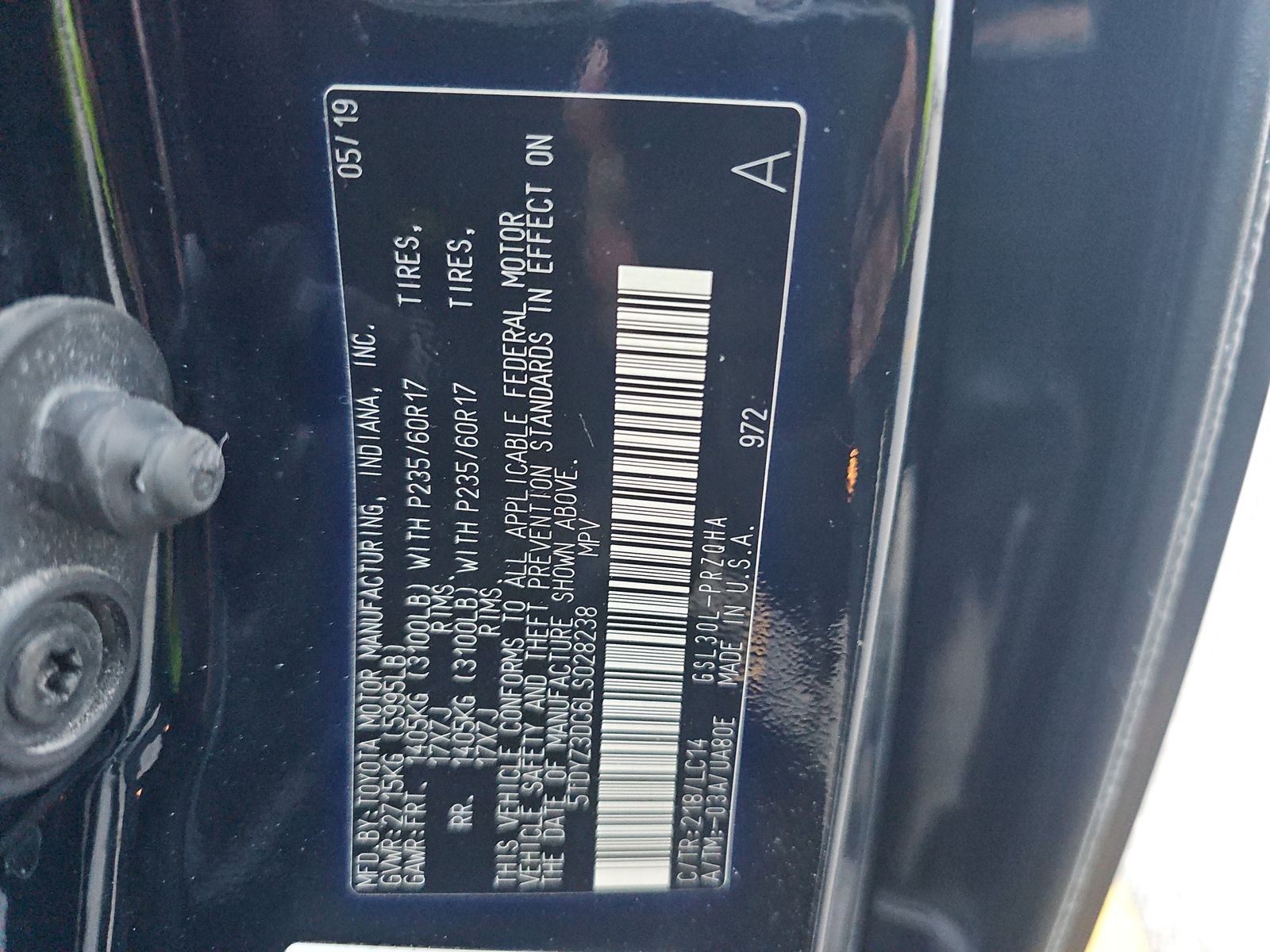 2020 Toyota Sienna XLE FWD