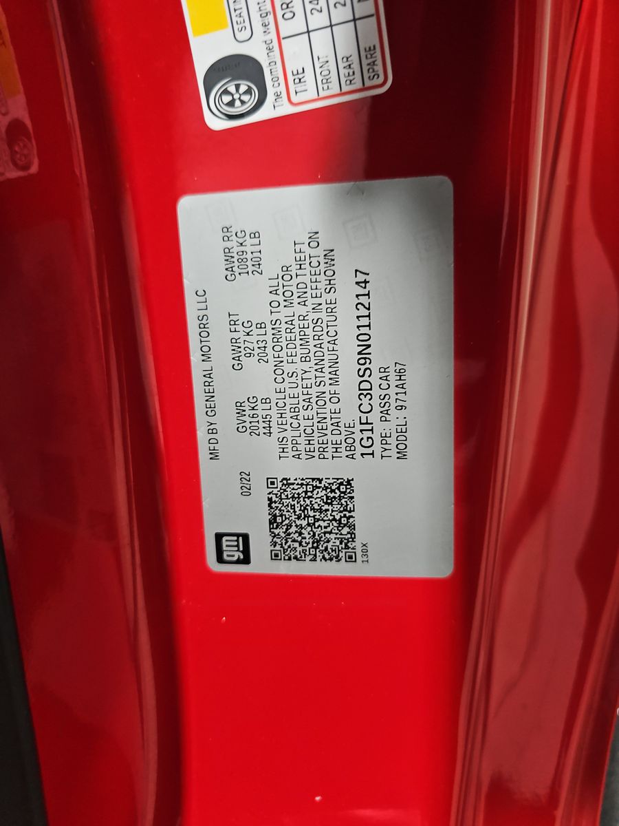 2022 Chevrolet Camaro 2LT RWD