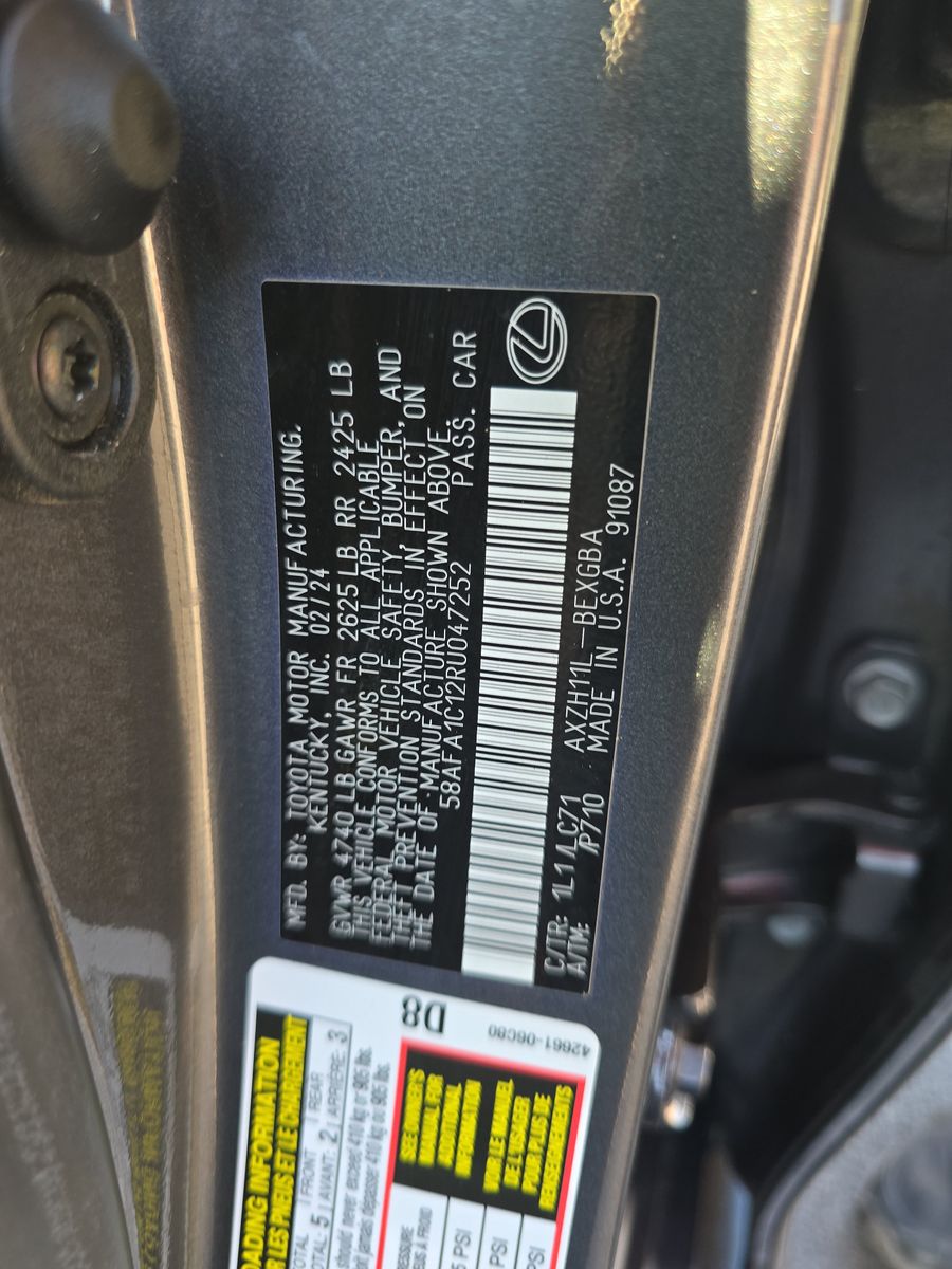 2024 Lexus ES ES 300h Ultra Luxury FWD