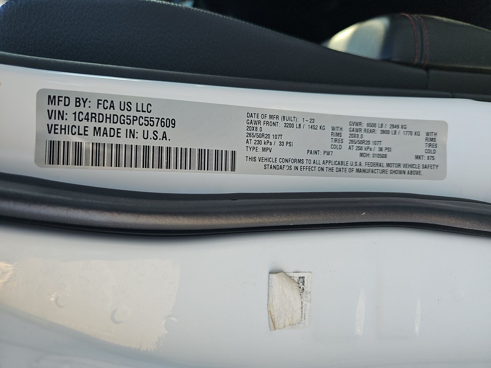 2023 Dodge Durango GT Launch Edition RWD