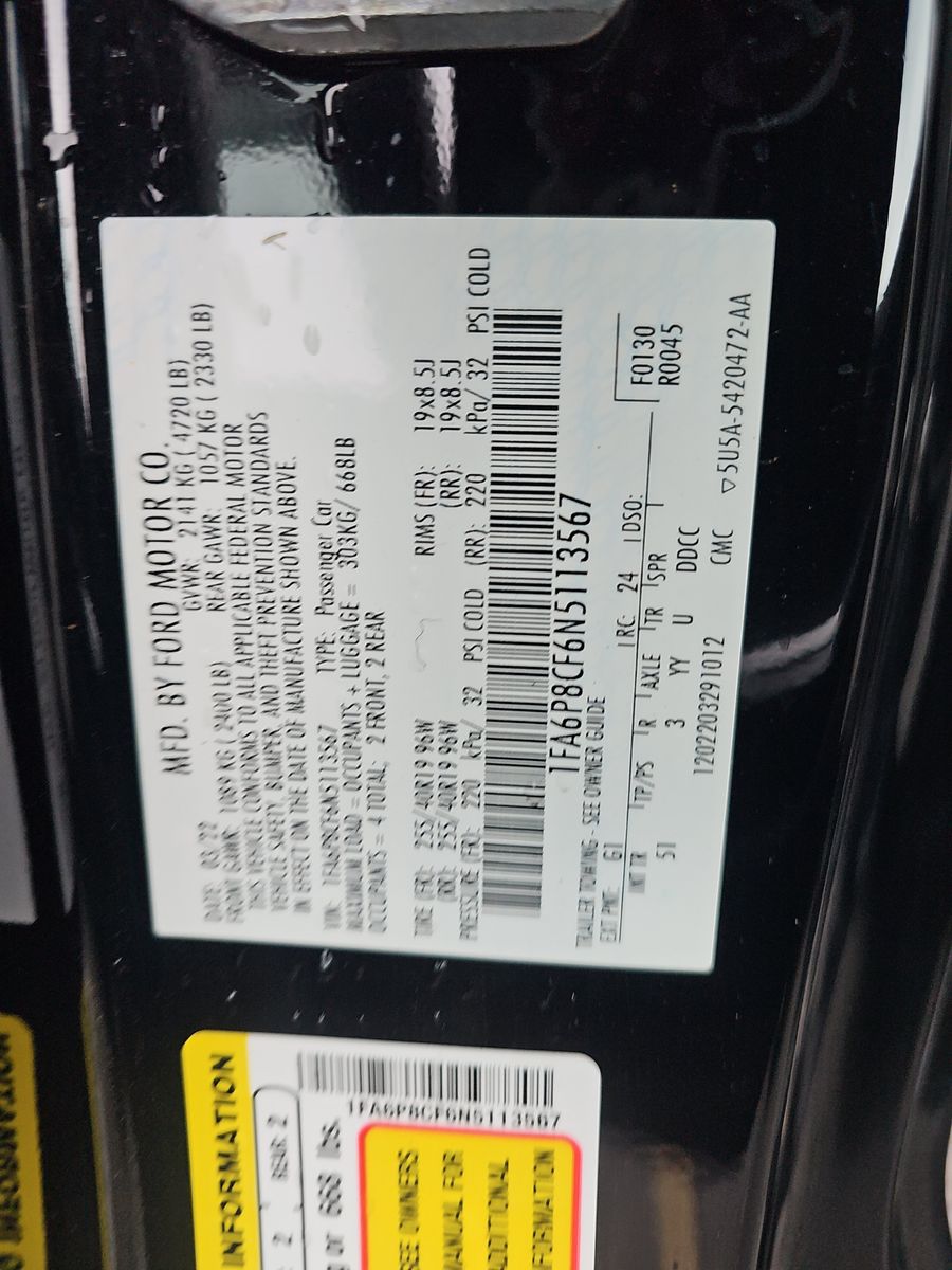 2022 Ford Mustang GT Premium RWD