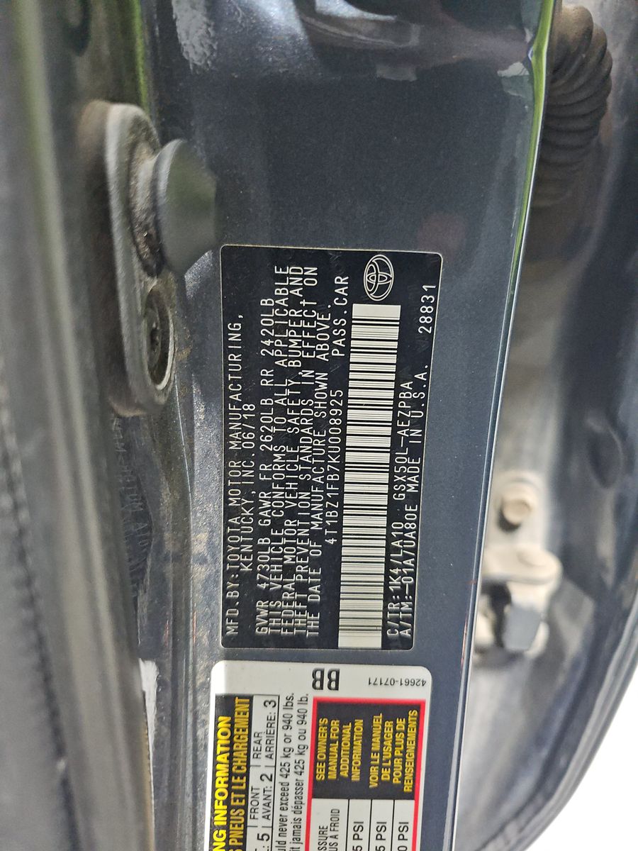 2019 Toyota Avalon Limited FWD