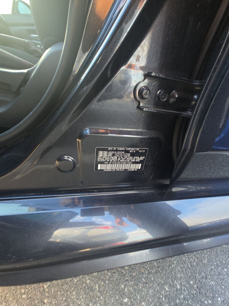 2019 Subaru WRX Base AWD