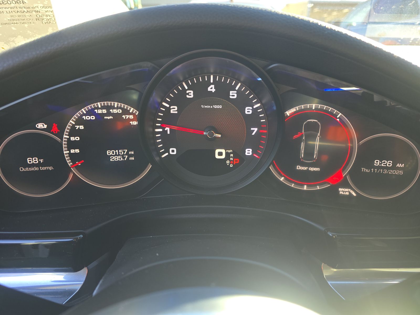 2020 Porsche Panamera Base RWD