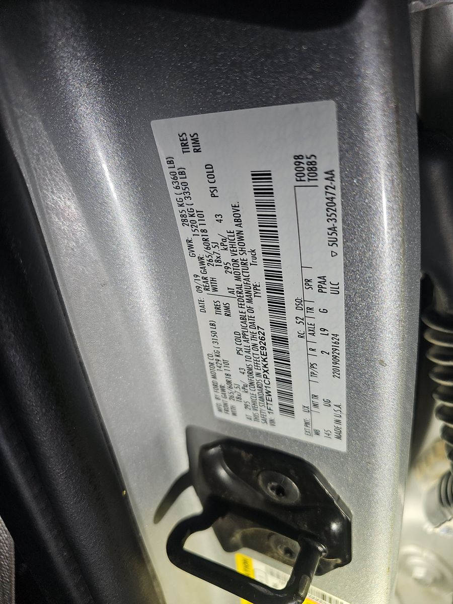 2019 Ford F-150 XLT RWD