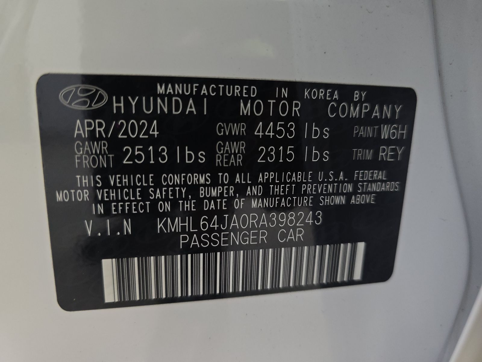 2024 Hyundai Sonata SEL FWD
