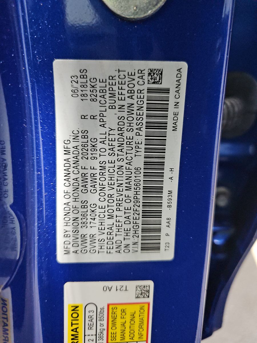 2023 Honda Civic  LX FWD