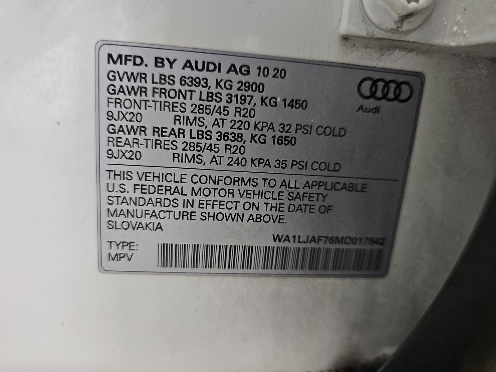 2021 Audi Q7 2.0T Premium Plus AWD