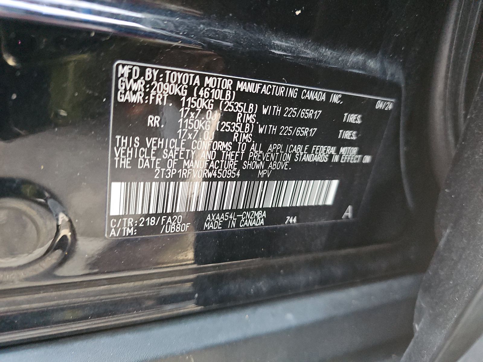 2024 Toyota RAV4 XLE AWD