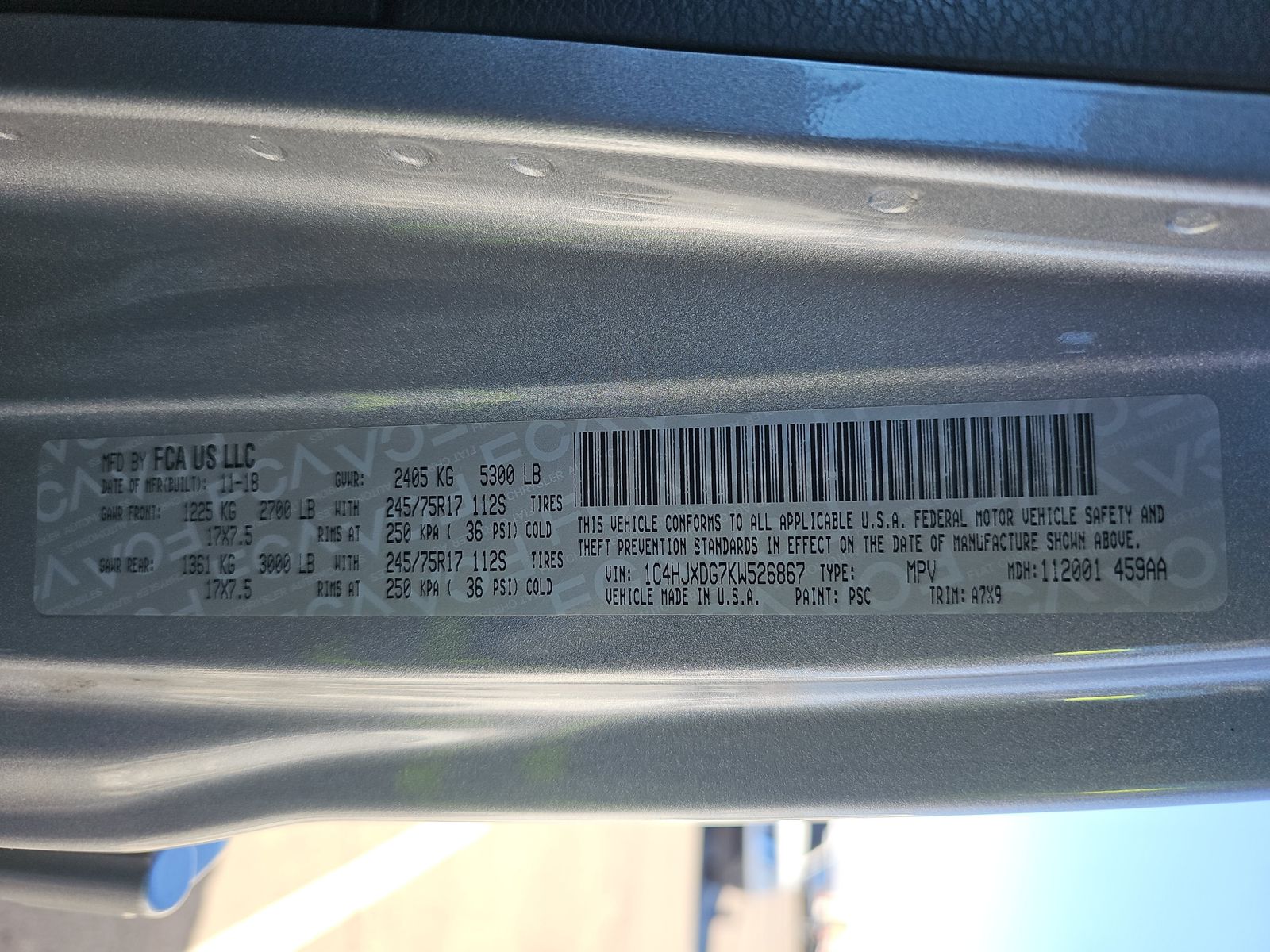 2019 Jeep Wrangler Unlimited Sport S AWD