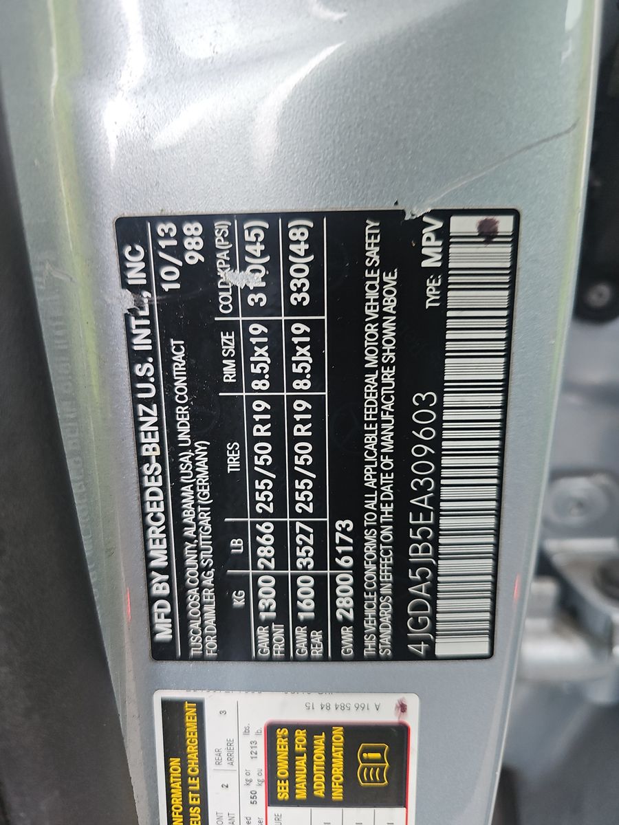 2014 Mercedes-Benz M-Class ML 350 RWD