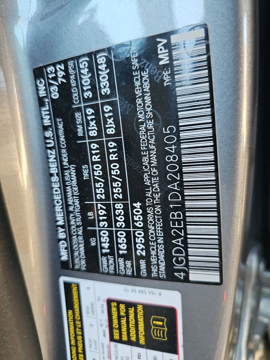 2013 Mercedes-Benz M-Class ML 350 BlueTEC AWD