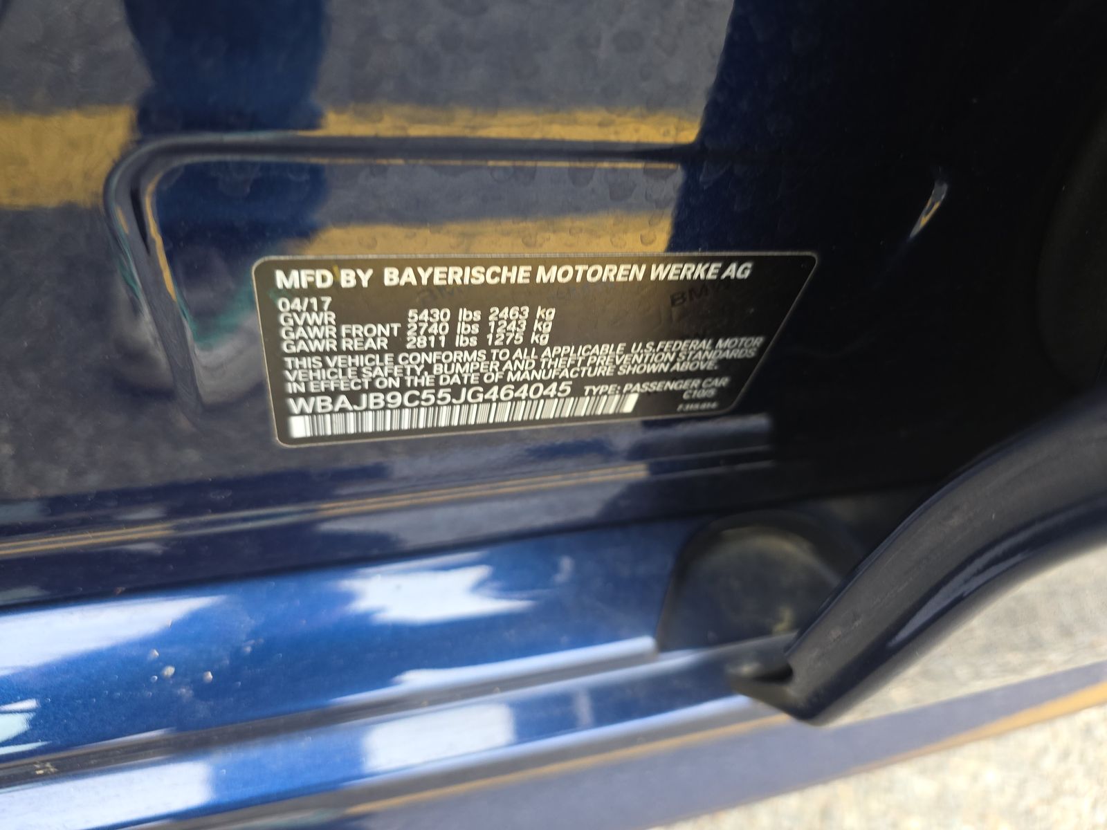 2018 BMW 5 Series M550i xDrive AWD