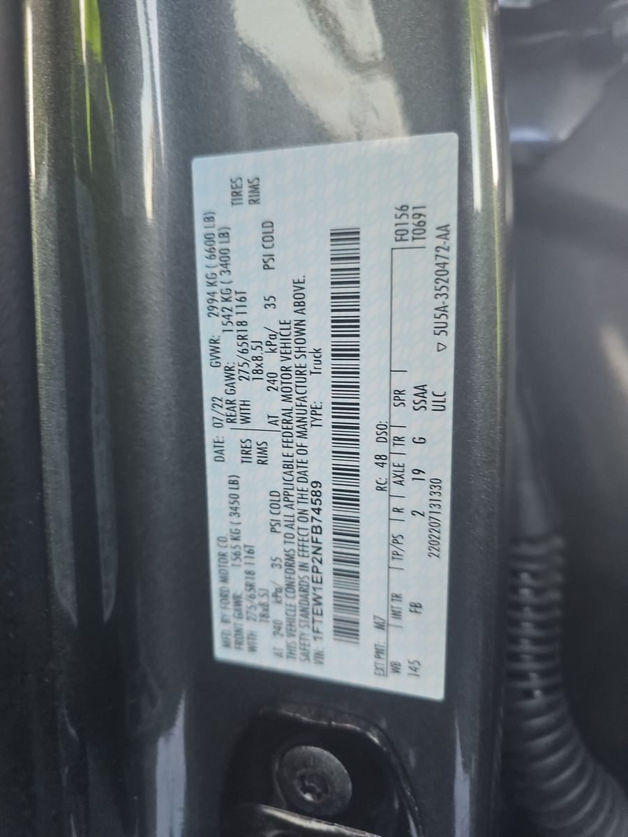 2022 Ford F-150 XLT AWD