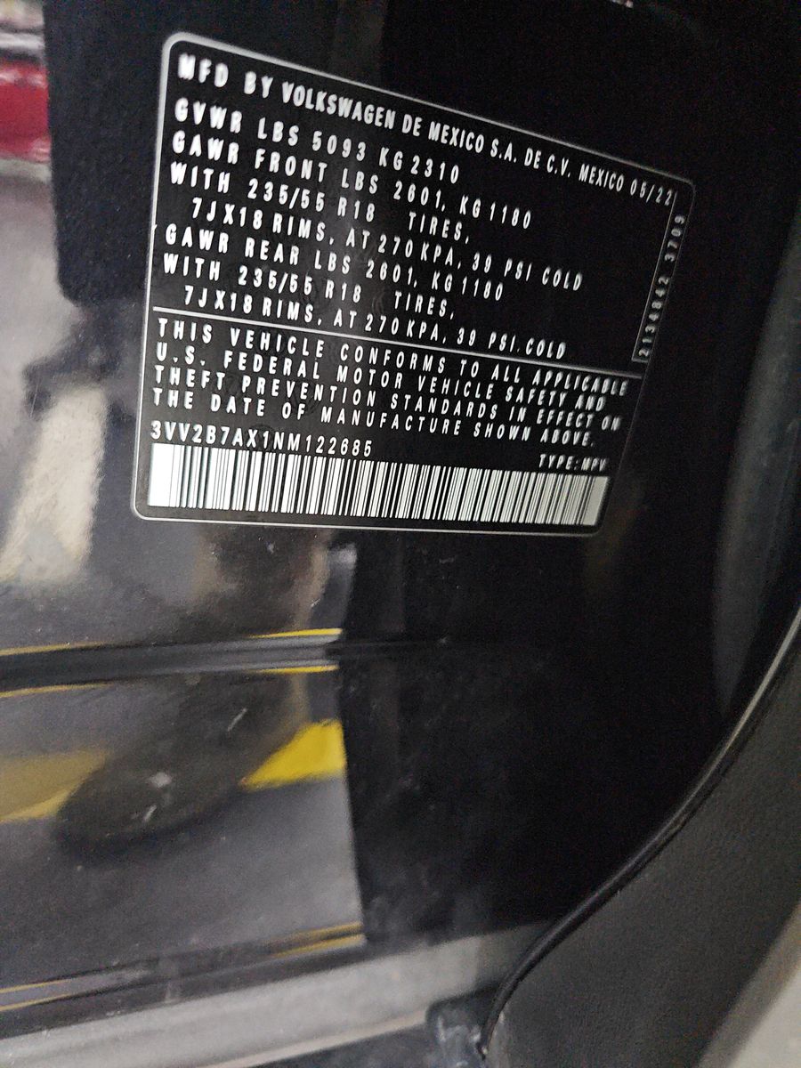 2022 Volkswagen Tiguan 2.0T SE AWD