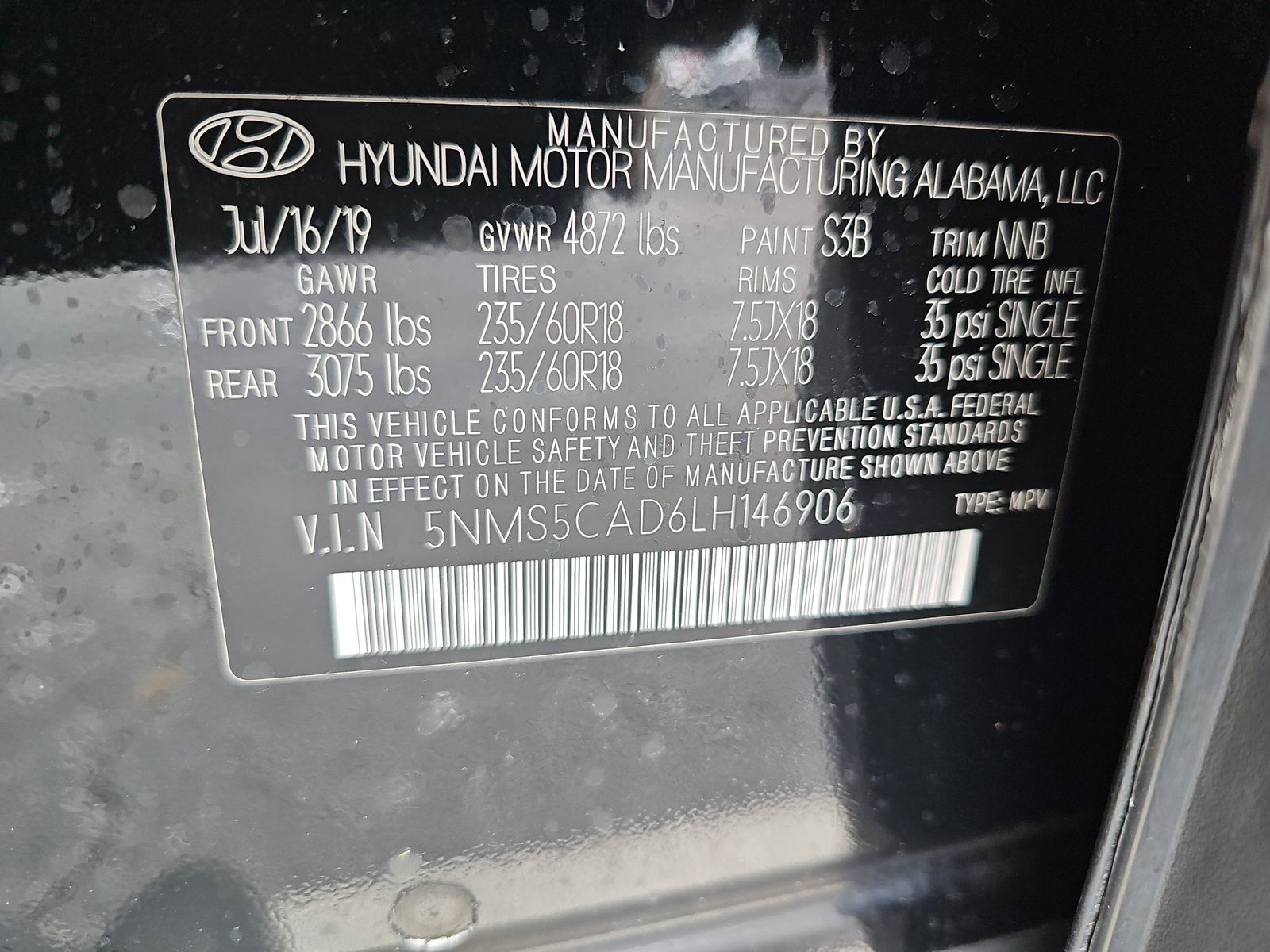 2020 Hyundai Santa Fe Limited AWD