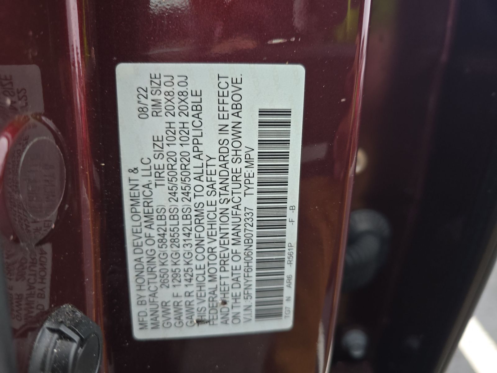 2022 Honda Pilot Elite AWD