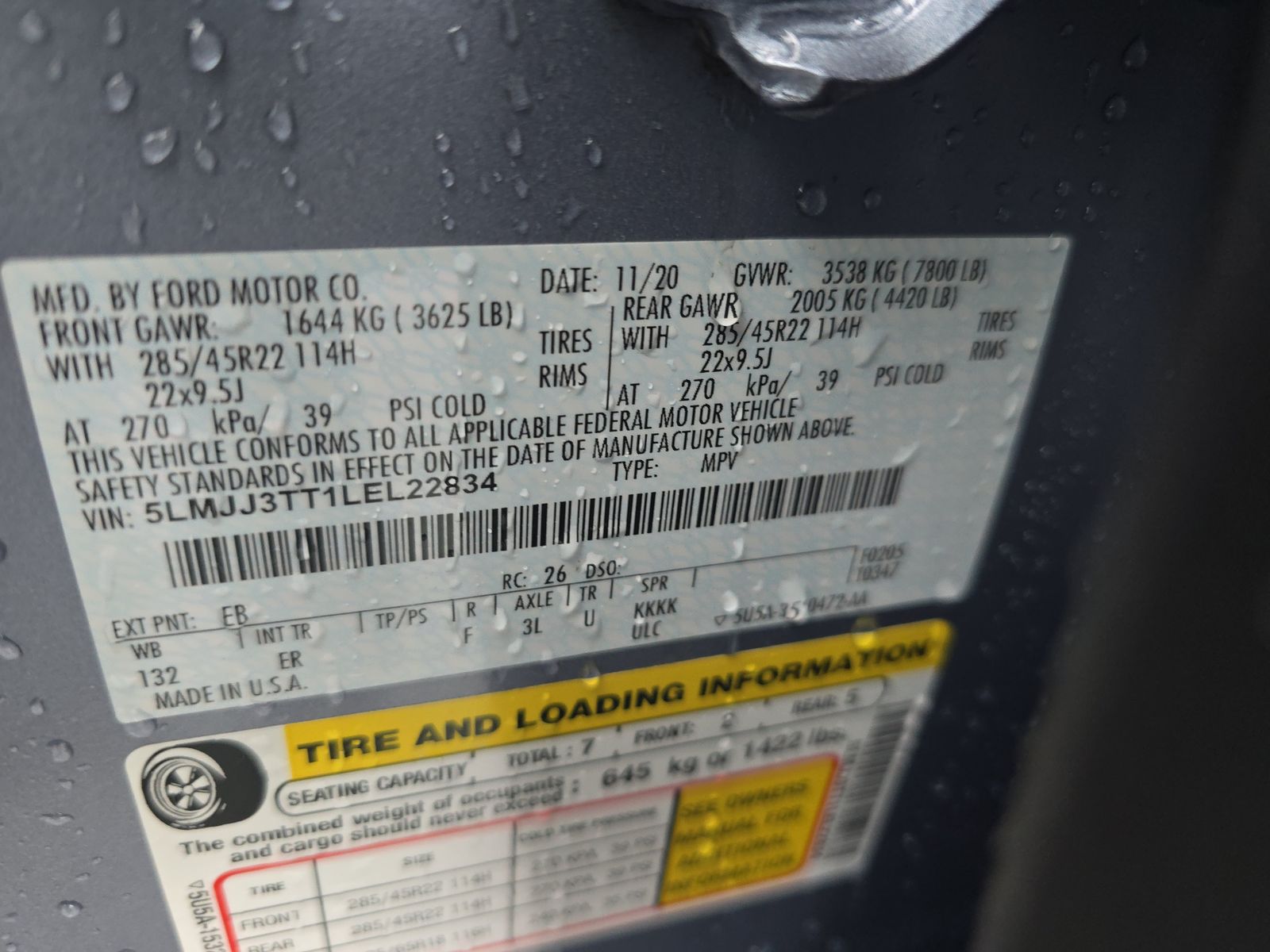 2020 Lincoln Navigator L Black Label AWD