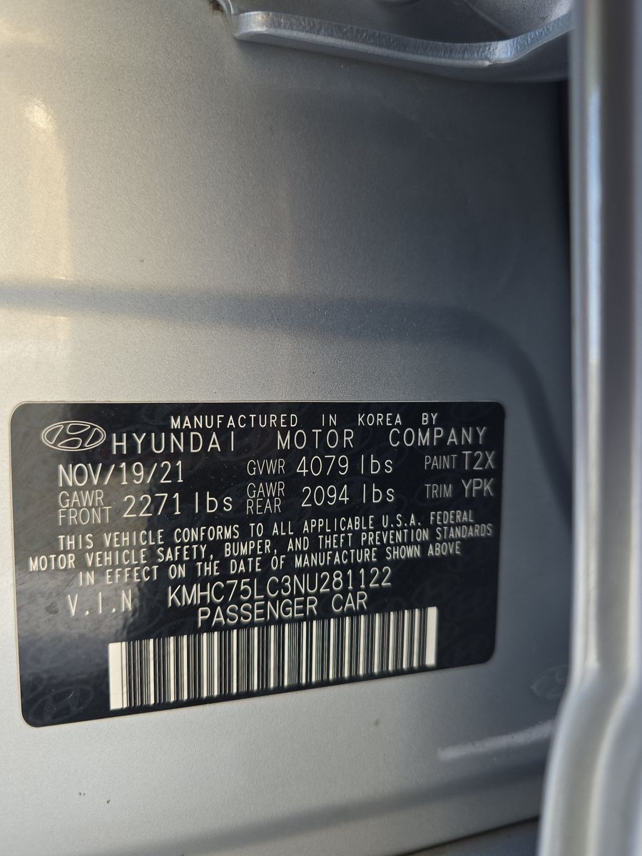 2022 Hyundai Ioniq Hybrid SE FWD