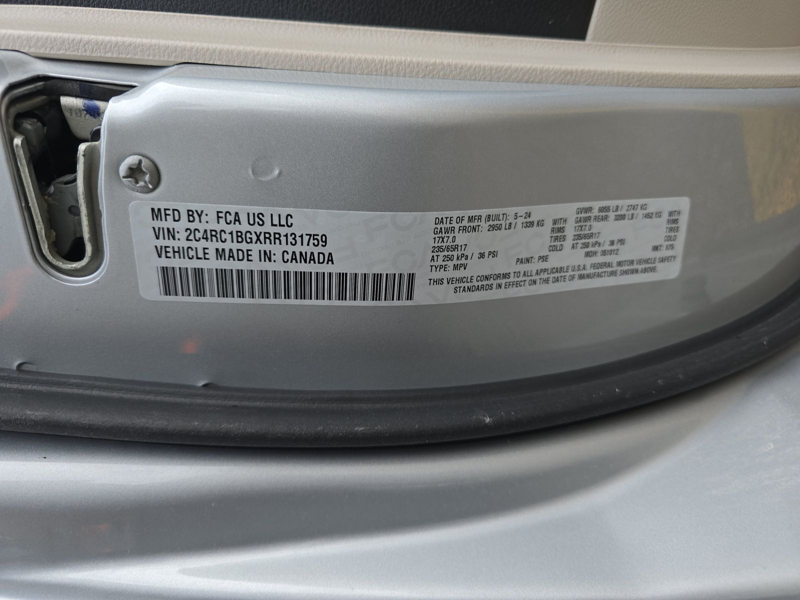 2024 Chrysler Pacifica Touring L FWD